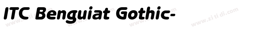 ITC Benguiat Gothic字体转换
